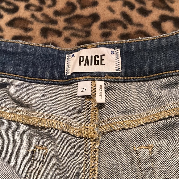 GUC PAIGE Shorts Women’s Size 27 Paige Roll up Distressed Denim Shorts - Picture 5 of 15